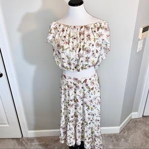 Bohemian Crop Top and Matching Maxi Skirt